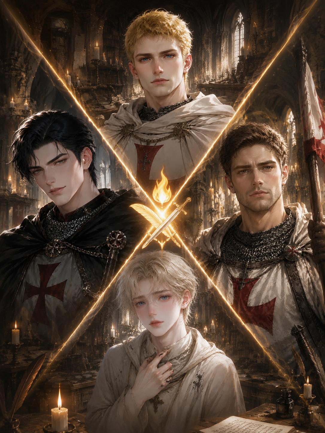 Sacred Vows \| Four Templars, One Secret. The Scribe They Won't Surrender. ⚔️🕊️ thumbnail