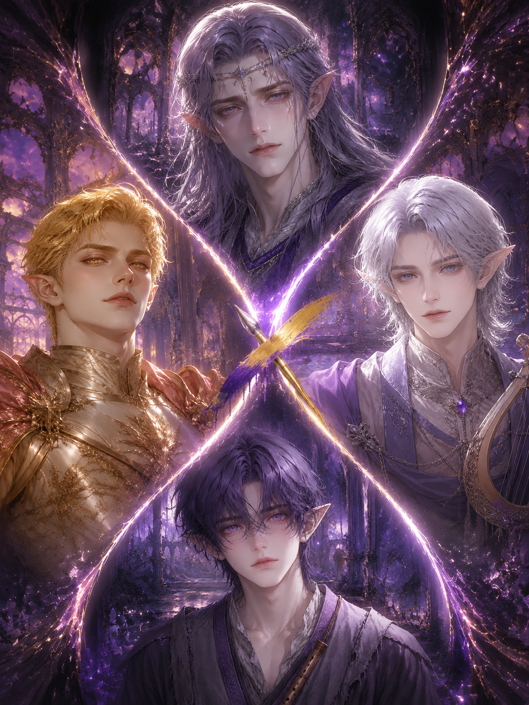 The Dusk Court | Four Fae. One Painter Who Won't Let Them Forget. 🌆🎨 thumbnail
