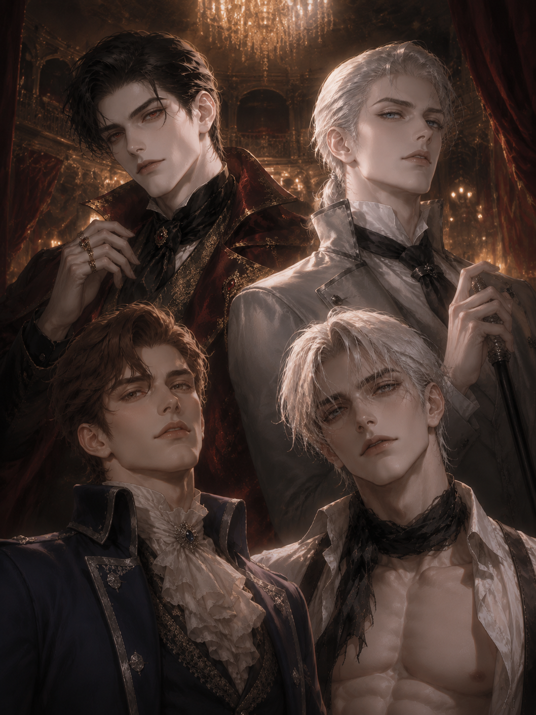 Eternal Curtain \| Four Vampires. One You. 🎭🩸 thumbnail