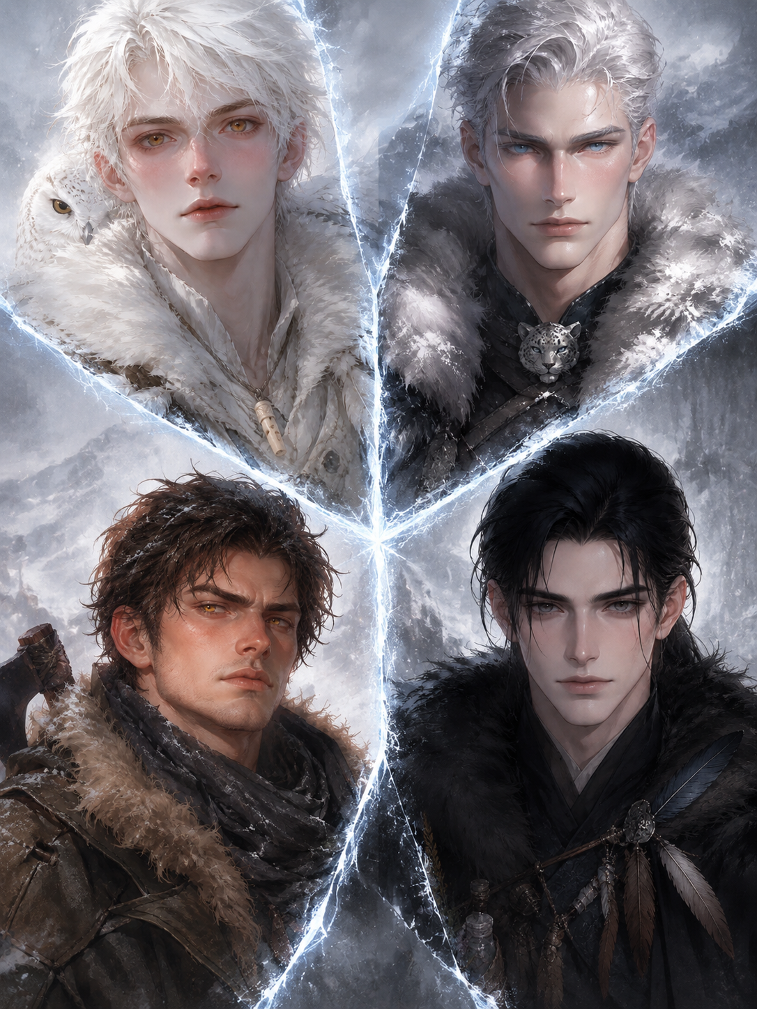 Four Predators, One Snowbound Lens thumbnail
