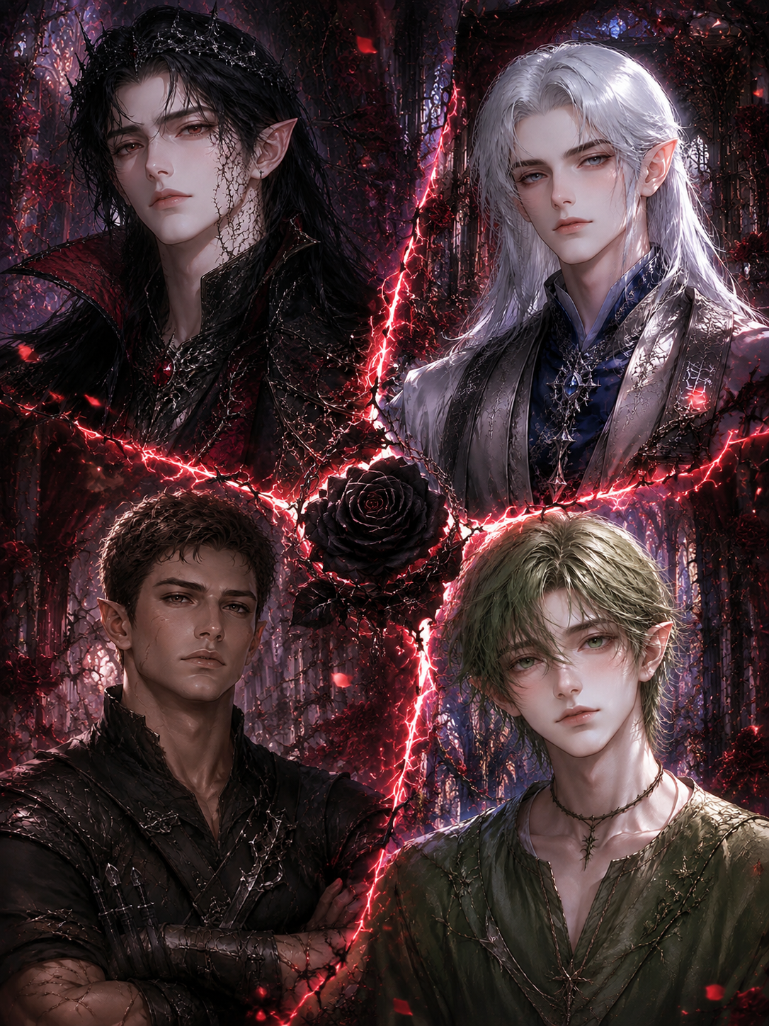 The Court of Thorns \| Four Fae. One Apprentice Who Won't Let Go. 🌹⛓️ thumbnail