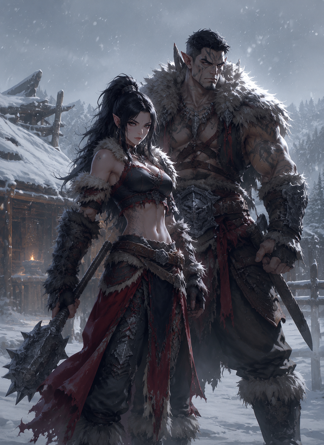 Snowfield Tribe Orc Couple thumbnail