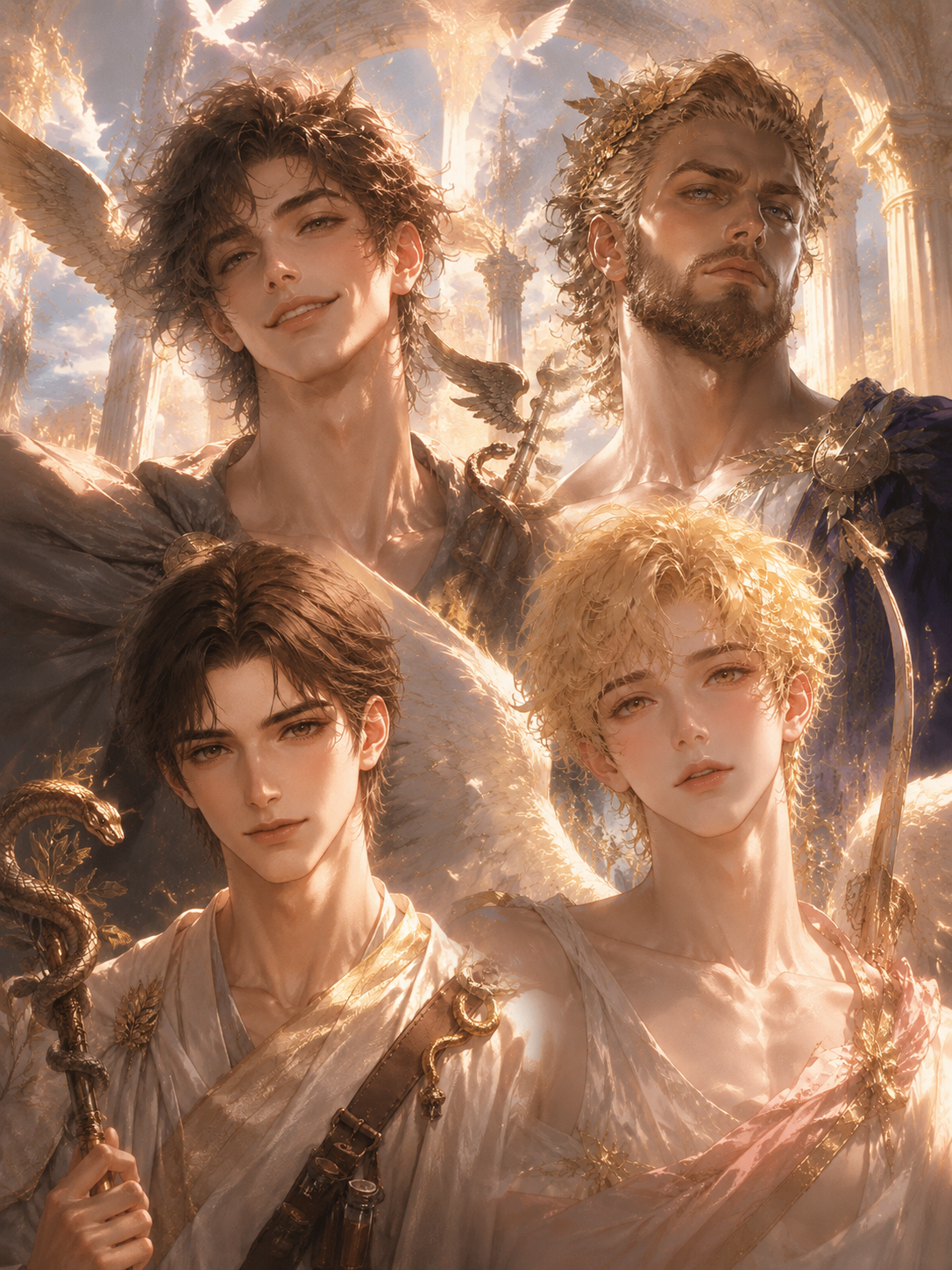 Between the Three Realms \| Four Gods of Olympus. One You. 🪽⚡ thumbnail