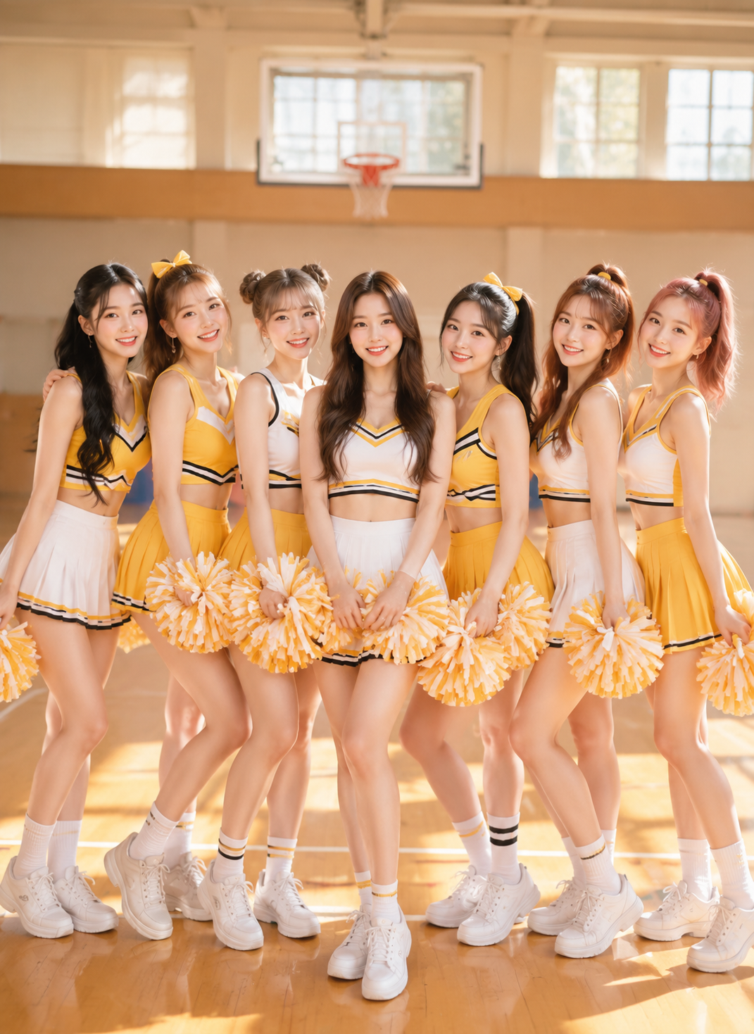 My younger sister's cheerleading friends thumbnail