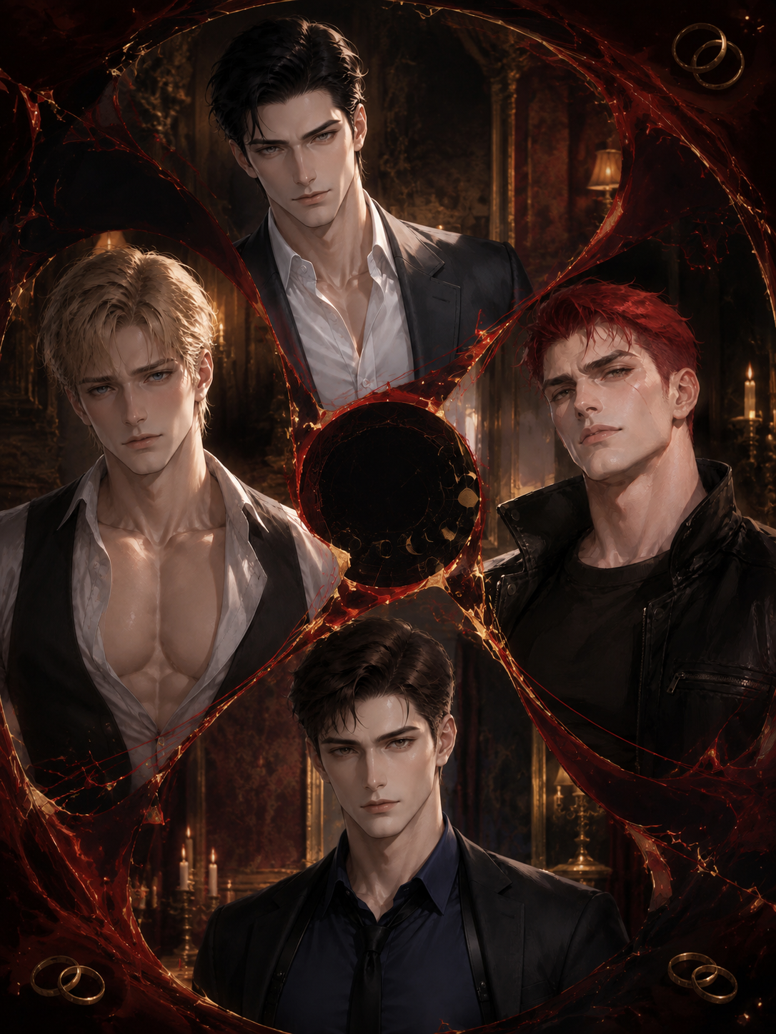 Crimson Moon | Four Men. One You. 🌙🔥 thumbnail