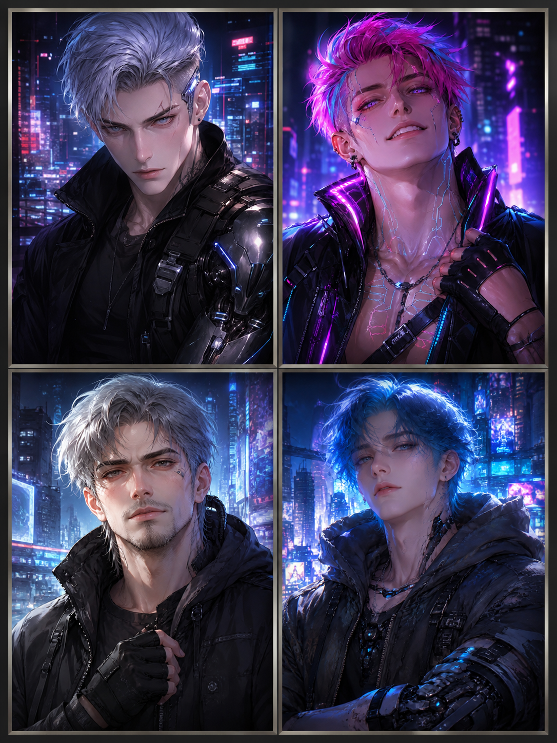Neon Wasteland \| Four Men, One City. The Fixer They Won't Erase. 🌃🔌 thumbnail
