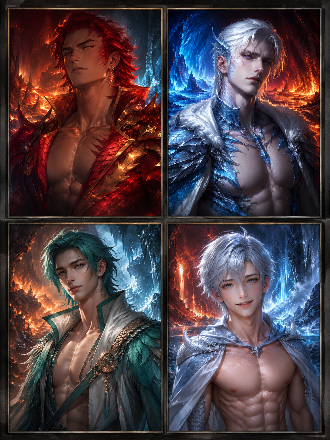 Fire, Frost, and One Fated Mate \| Four Dragons. One You. 🐉❄️🔥 thumbnail