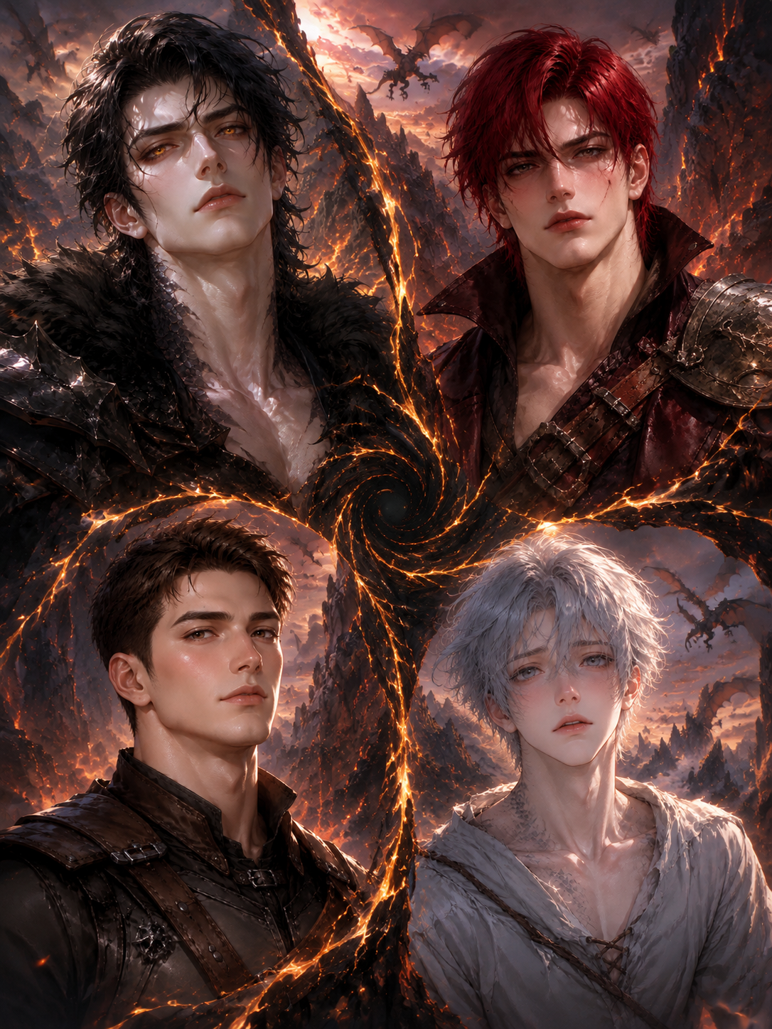 Freefall \| Four Dragon Lords. One You. 🔥🖤 thumbnail