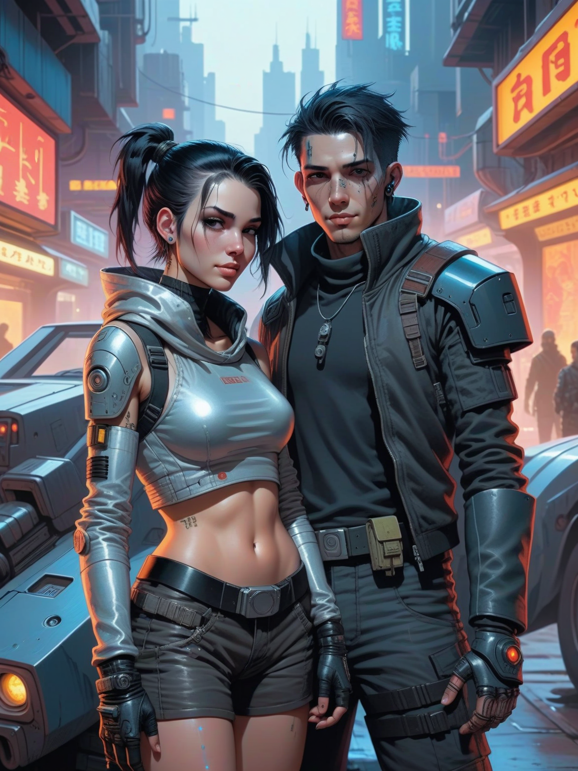 Ren and Rex - Cyberpunk : Night City  thumbnail
