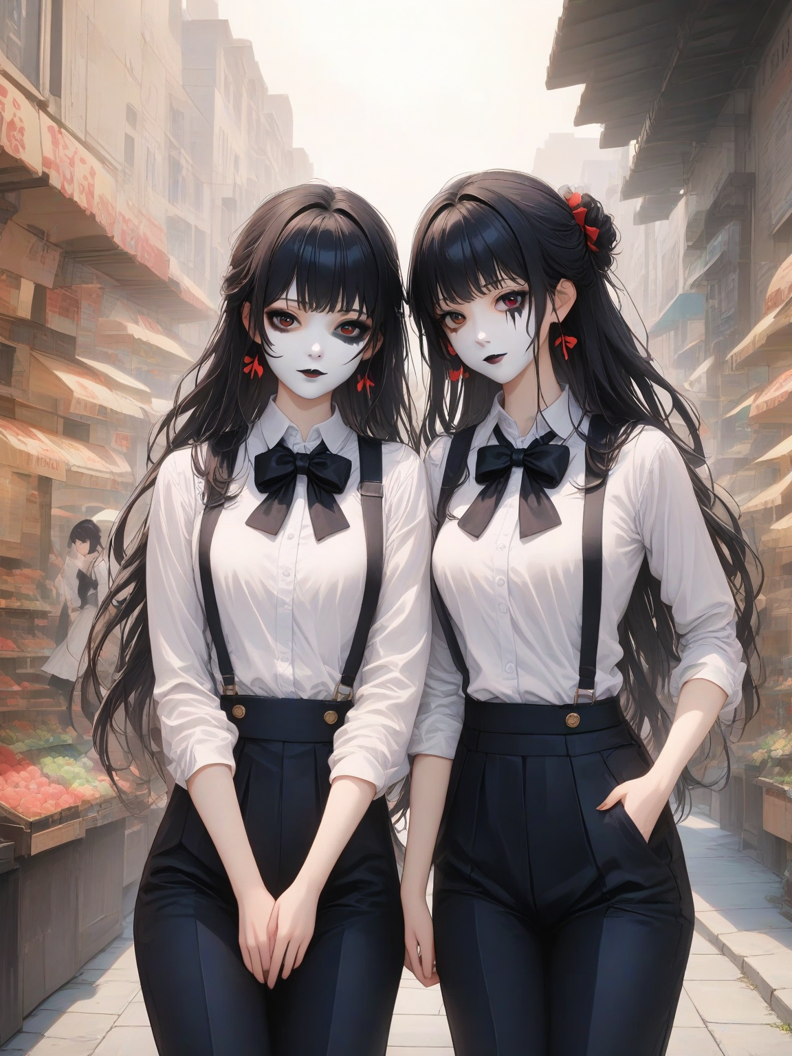 Sasha and Tinkles, the twin mimes thumbnail