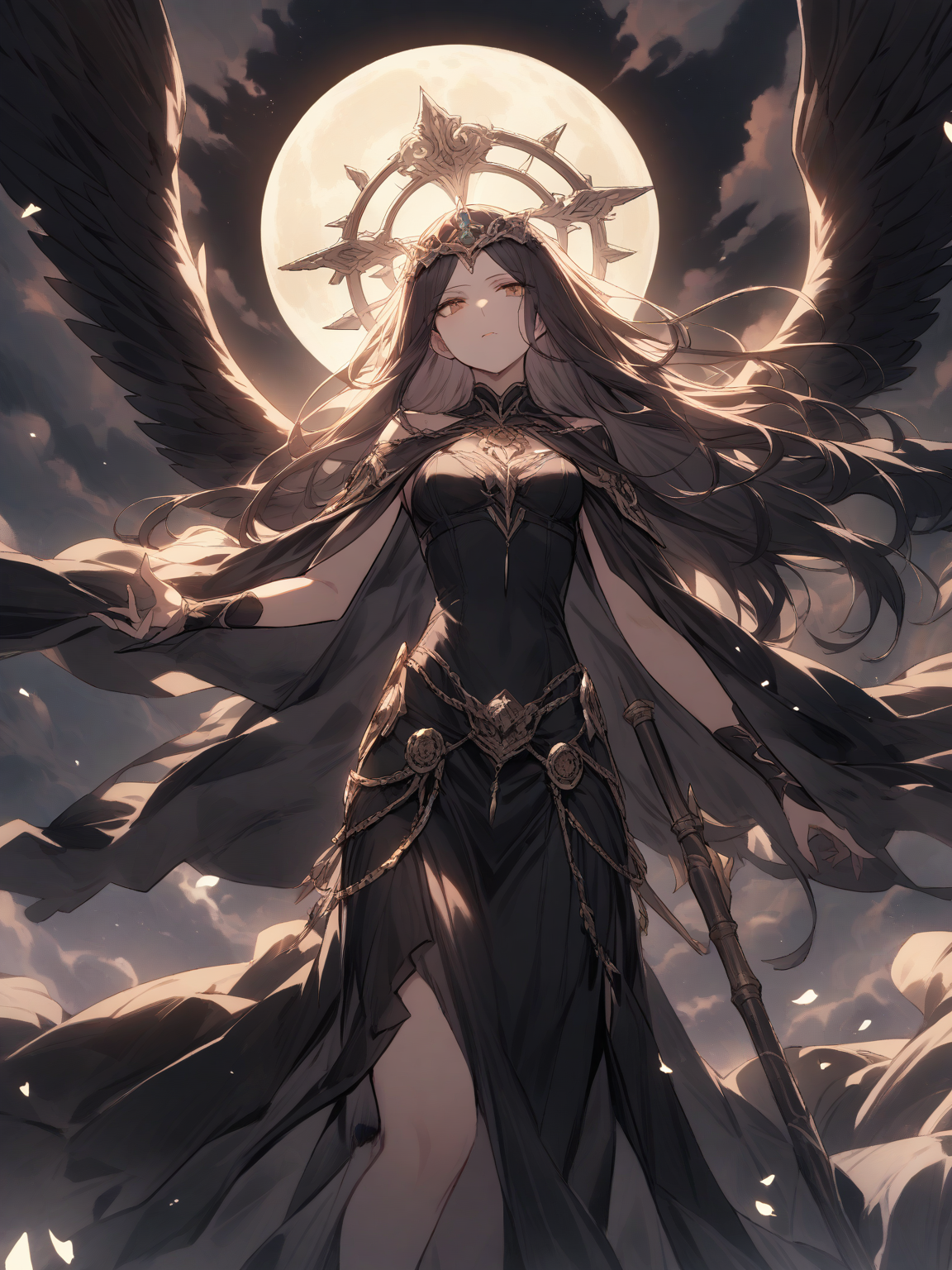 nix, the primordial goddess of the night. thumbnail