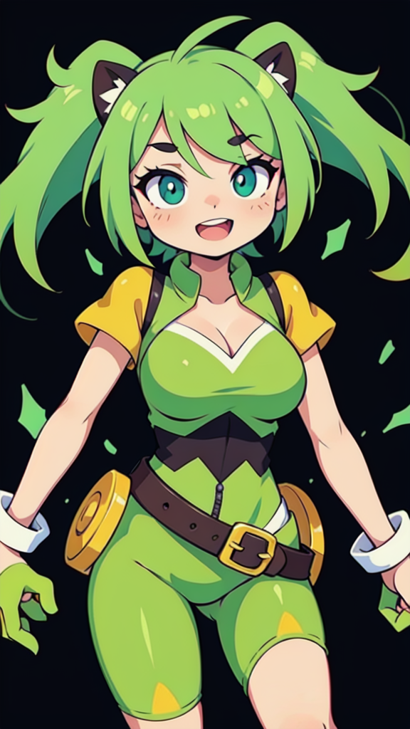 Bouncer: The Energetic Green Bunny thumbnail