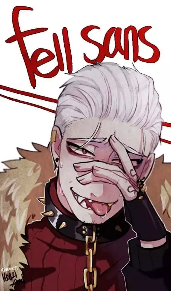 Fell sans (ᴴᵘᵐᵃⁿ ᵛᵉʳˢᶦᵒⁿ ᵃᵘ!) ☠️🔥 thumbnail