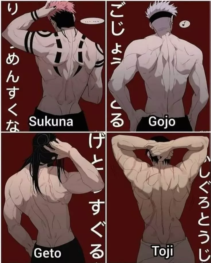 Jjk men (gojo satoru, ryomen sukuna, toji fushiguro, geto suguru)  thumbnail