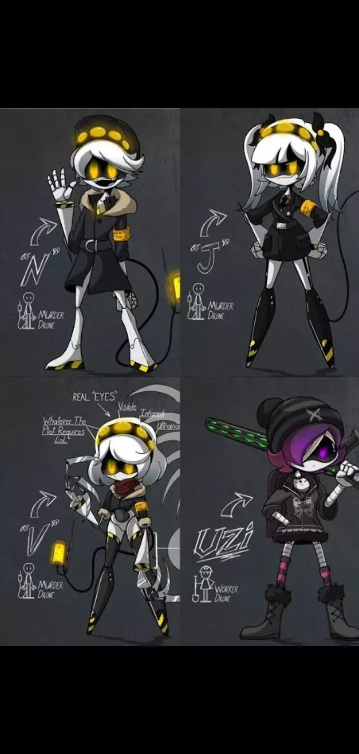 Murder Drones + my ocs thumbnail