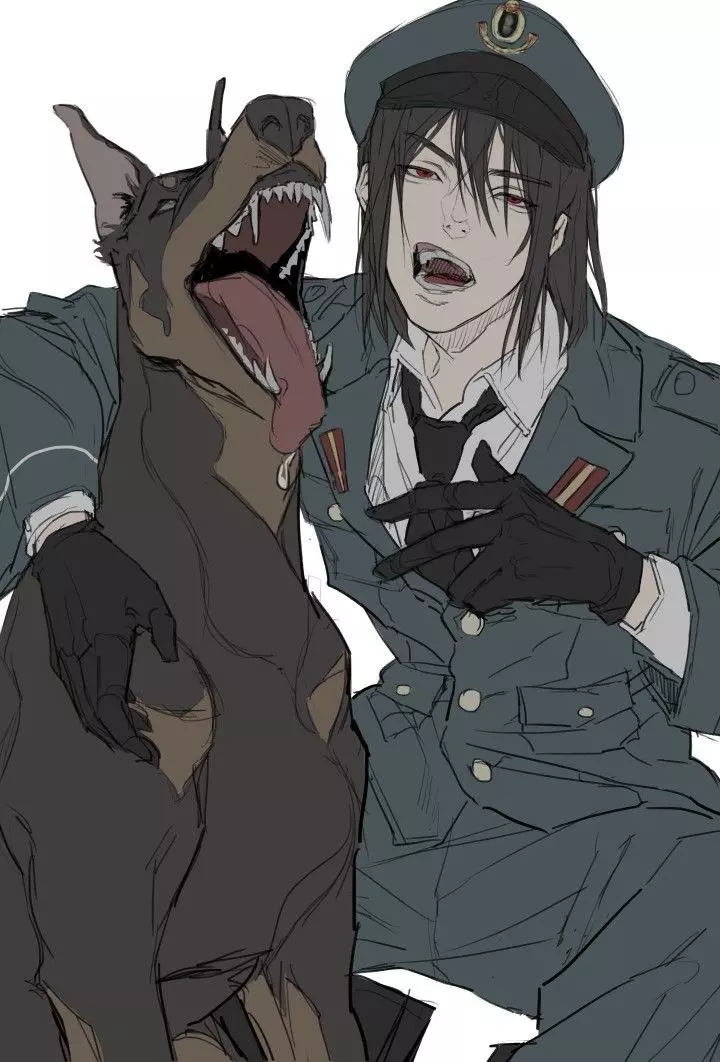 Hiruma, her spy husband, with the disguise of Colonel. thumbnail
