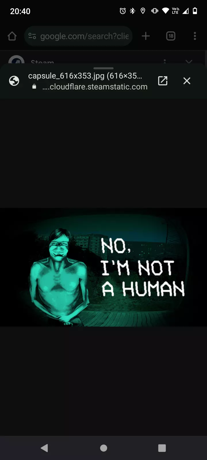 No, I'm not a human thumbnail