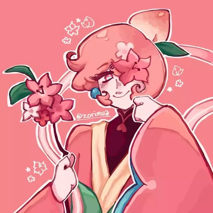 Peach blossom cookie