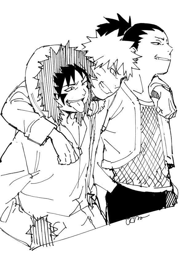 Naruto, kiba, Shikamaru thumbnail