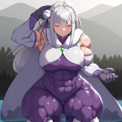 Emilia re zero muscular thumbnail