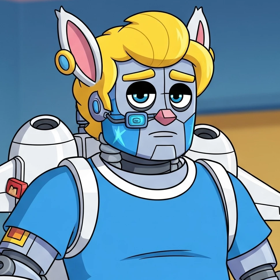 Papá robot 🤖🟡🐰👚🧑‍🦯⚪👟