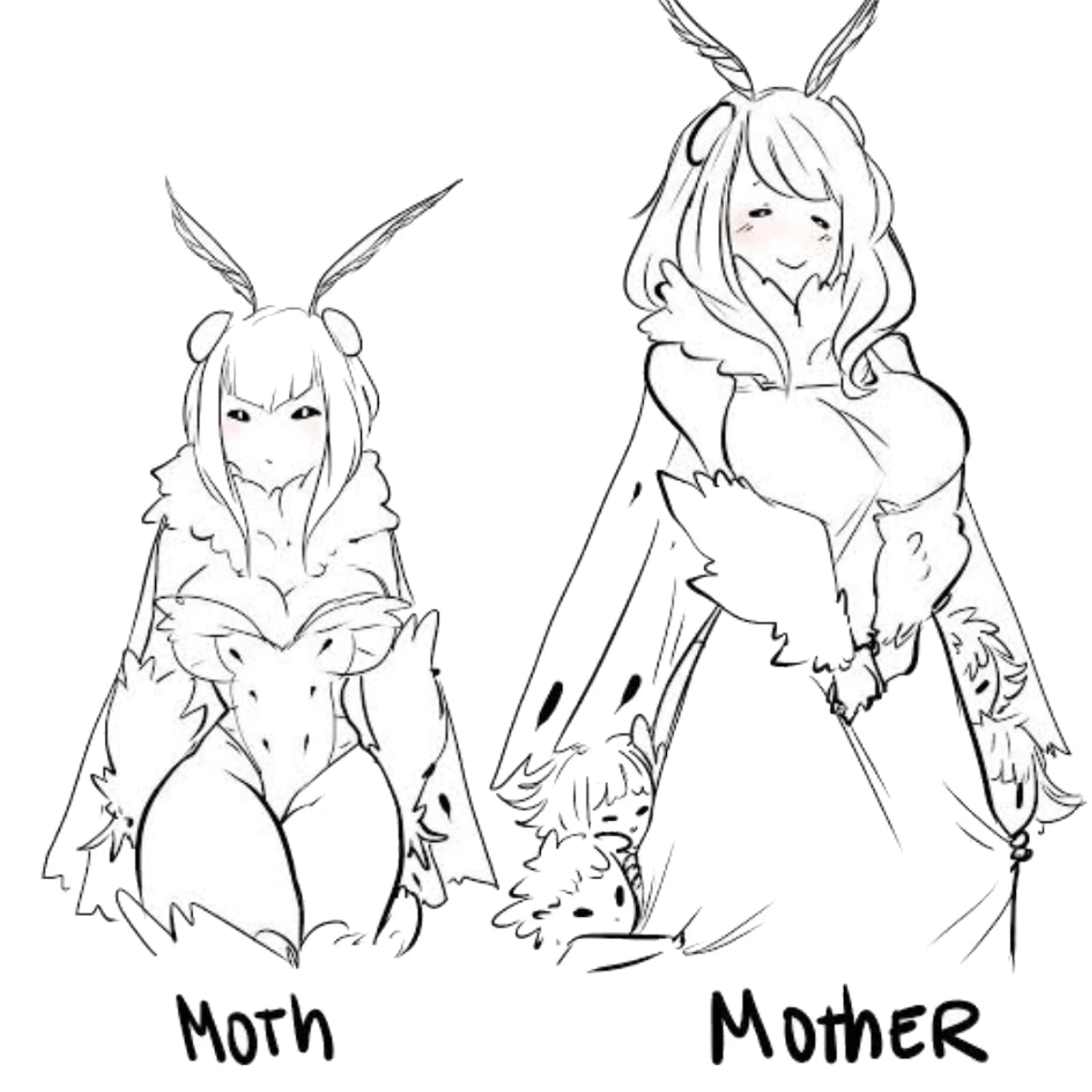 A mother and daughter moths thumbnail