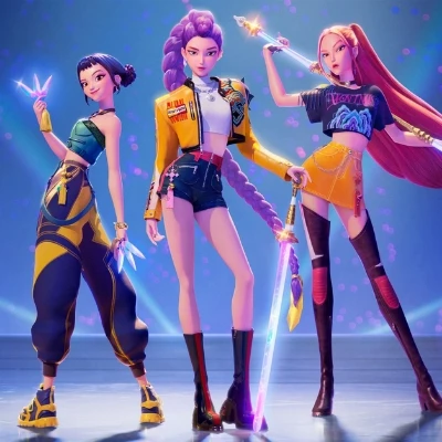 Huntrix Demons (Mira, Rumi, Zoey) thumbnail