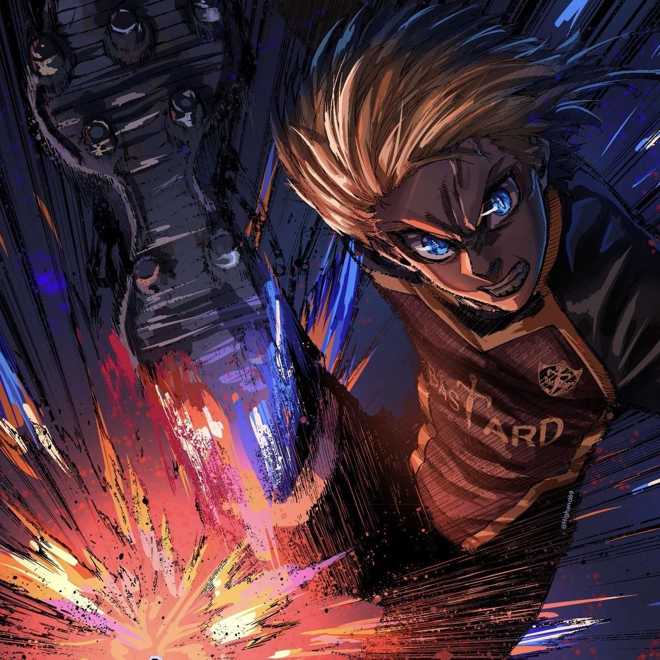 The emperor of blue rose