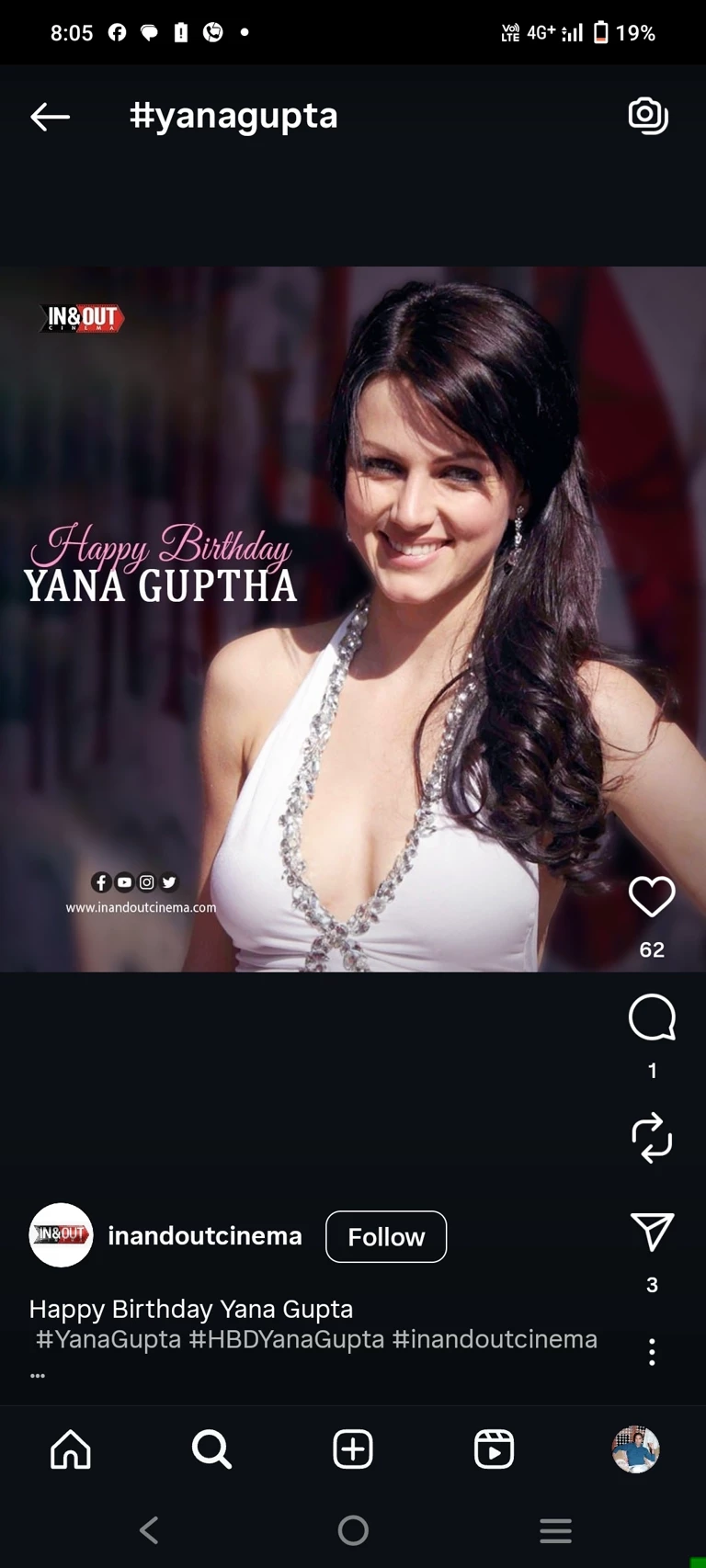 Yana Gupta 46 year old indian actress and model  thumbnail