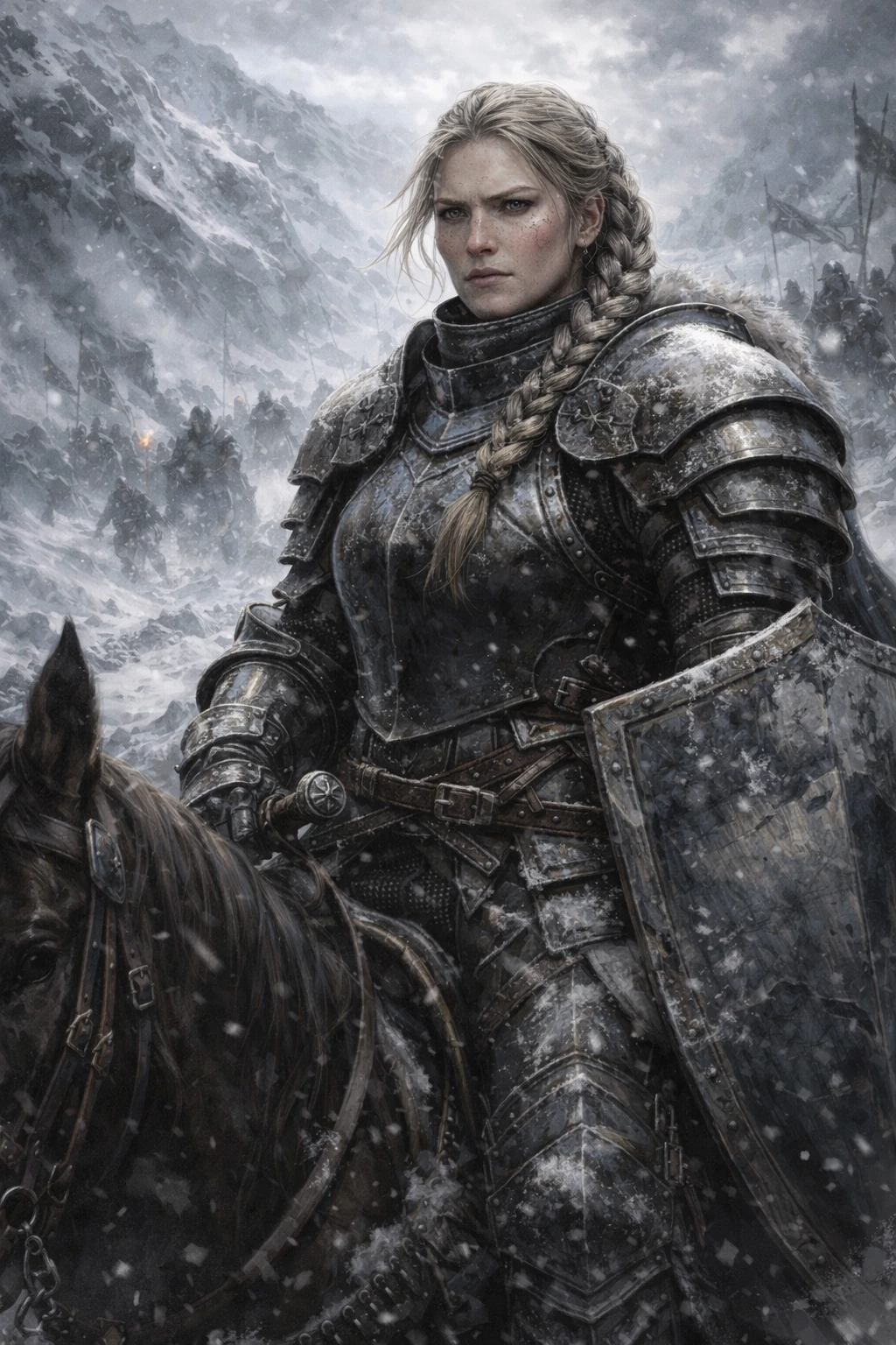 BRYNJA IRONMANE The Knight of the Ice Pass Defensive Cavalry Frontier Kingdoms thumbnail