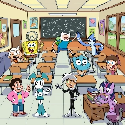 Cartoon school thumbnail