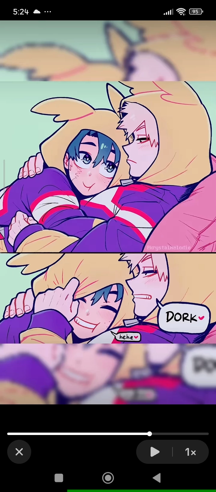 He wanted to snuggle with deku thumbnail