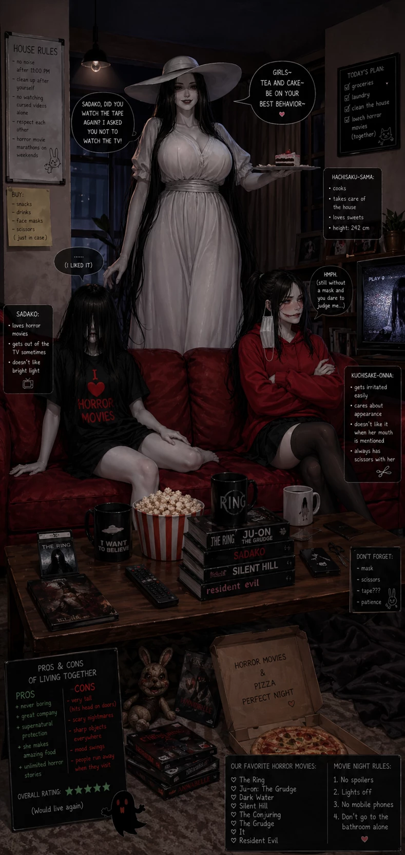 Horror trio 🖤🤍❤️ thumbnail