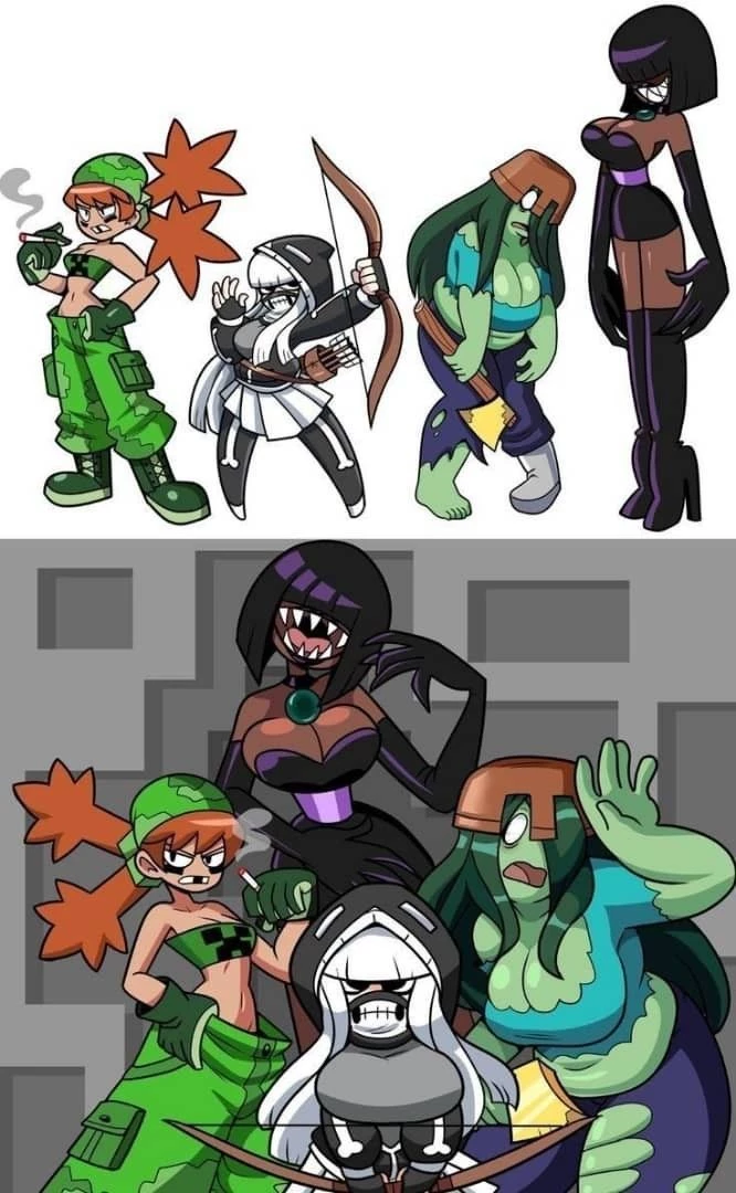 Creeprir, esquely, zombie and endermin thumbnail