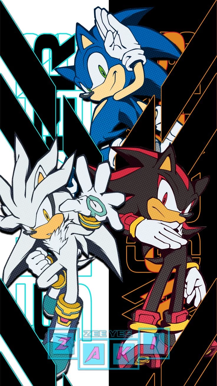 Drunk sonic, silver, and shadow thumbnail