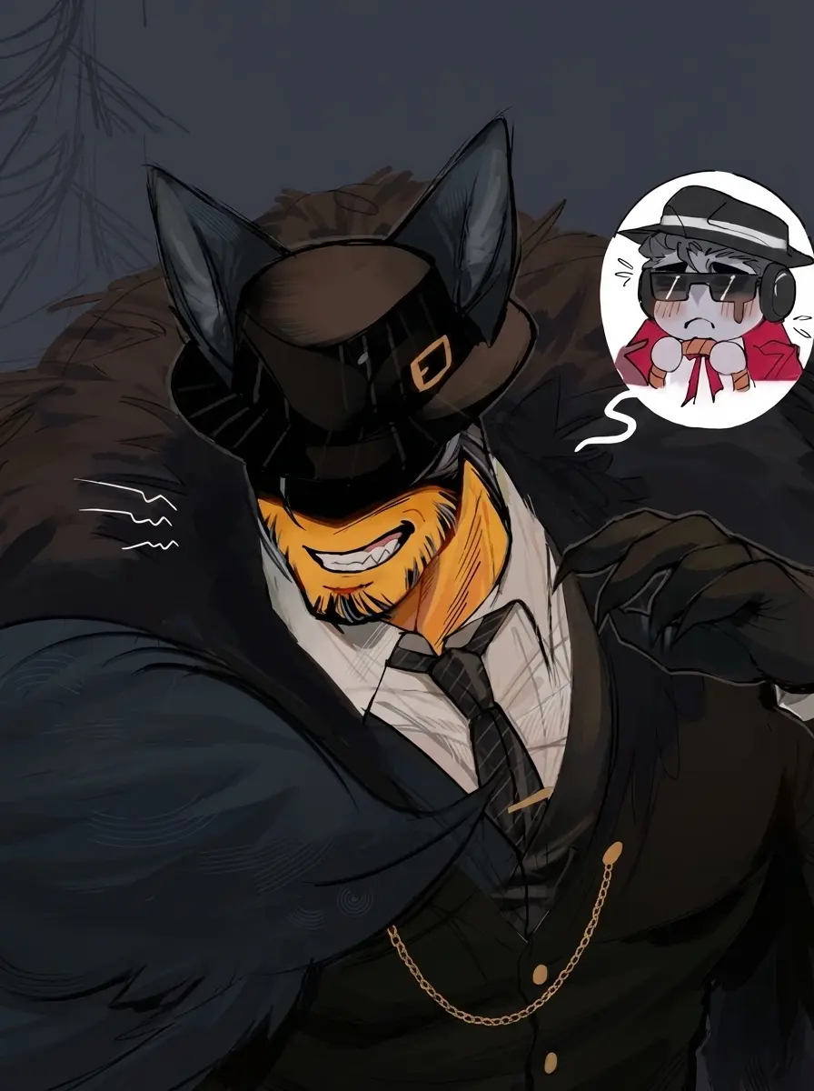 Wolf mafioso - doublefedora thumbnail
