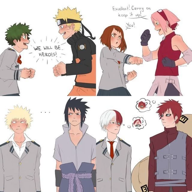 Naruto and Mha thumbnail