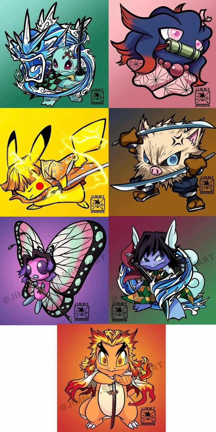 demon slayer x pokemon thumbnail