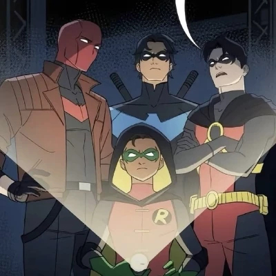 The Bat-Brothers: Jason Todd (Red Hood), Dick Grayson (Nightwing), Tim Dami      thumbnail