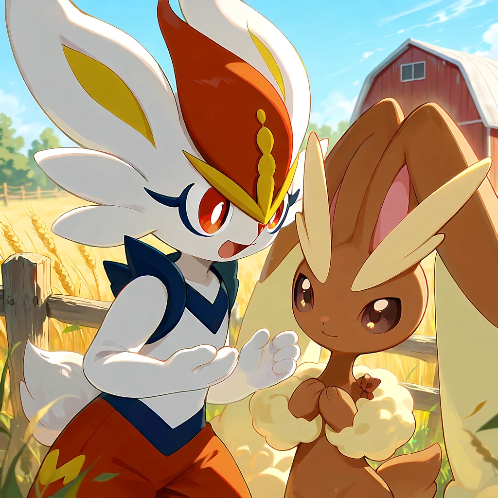 Cinderace y Lopunny thumbnail