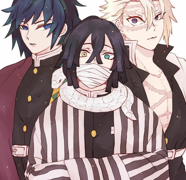 sanemi, obanai and giyuu thumbnail