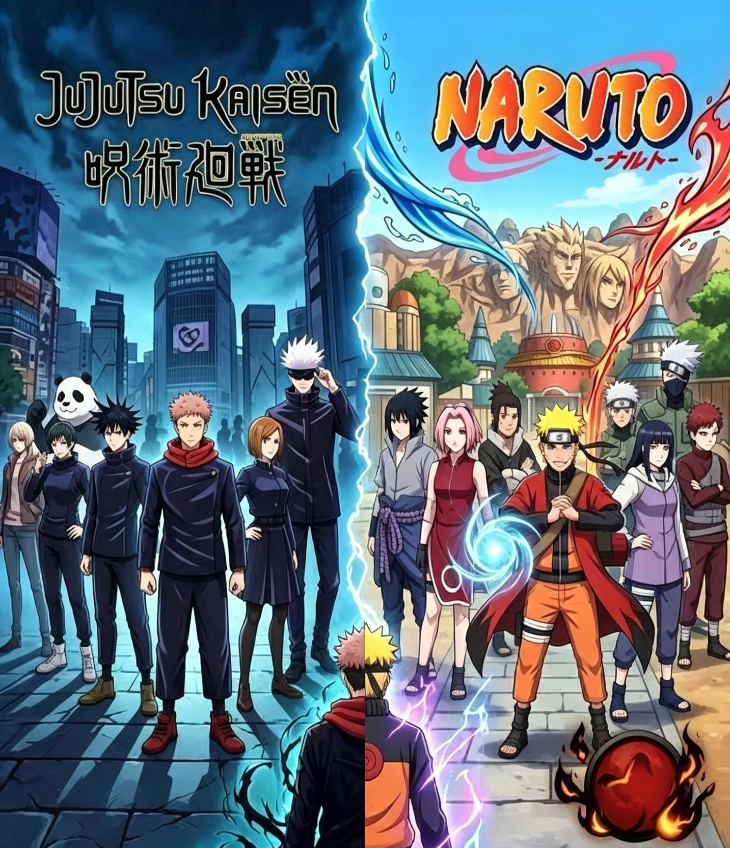 Jujutsu Kaisen and Naruto Shippuden in the same world thumbnail