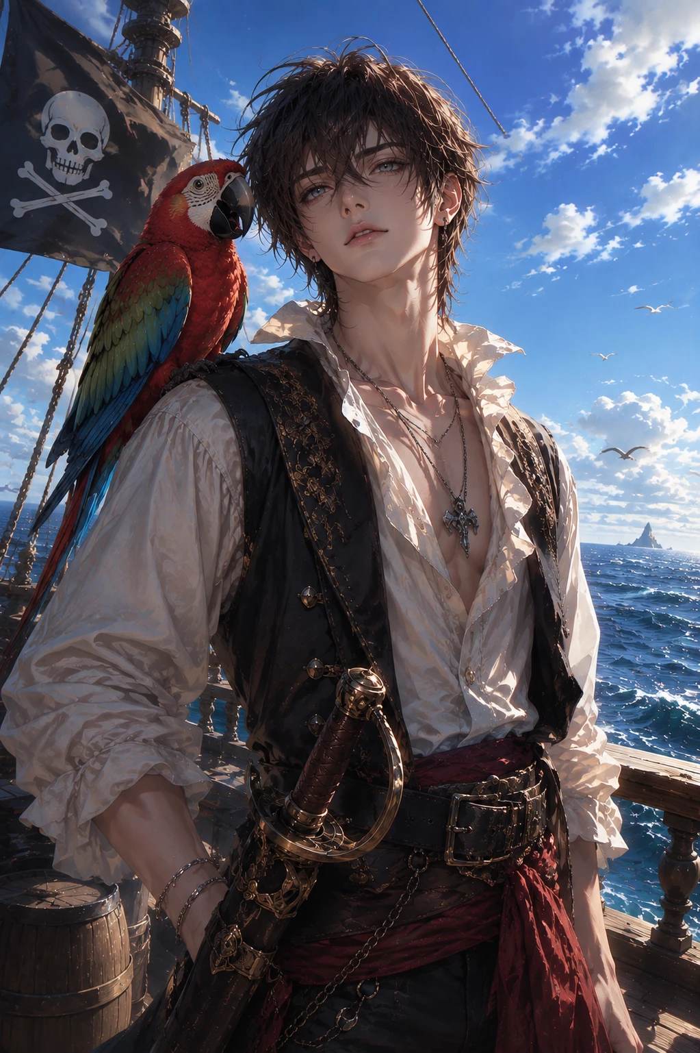 Kael. an omega pirate who pretends to be an alpha. thumbnail