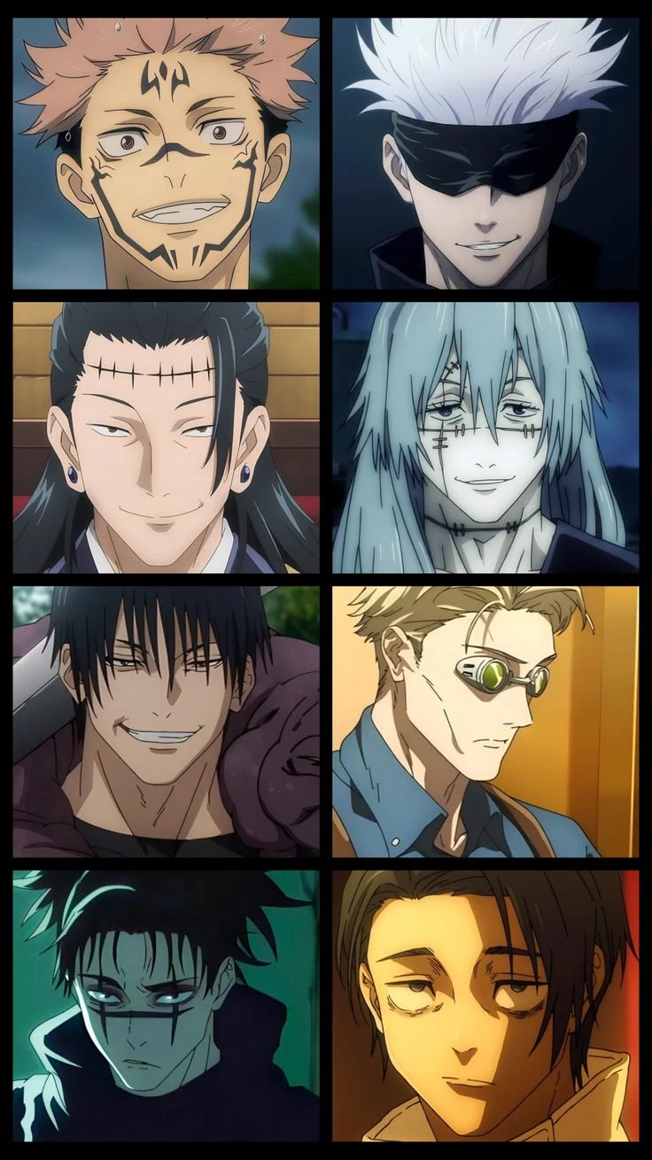 Sukuna, Gojo, Kenjaku, Mahito, Toji, Nanami, Choso, Yuta thumbnail
