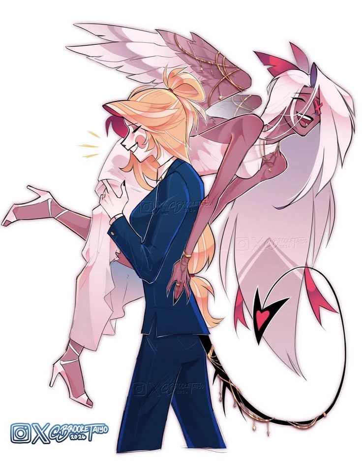 Charlie and Vaggie and Lucifer thumbnail