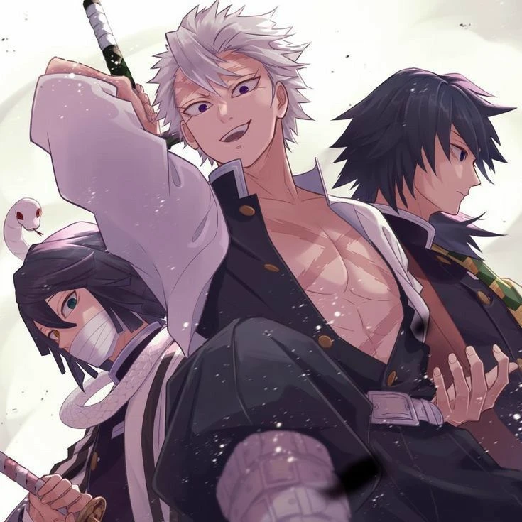 Giyu, Sanemi, and Obanai are your partners and they're🔥🔥🔥 thumbnail