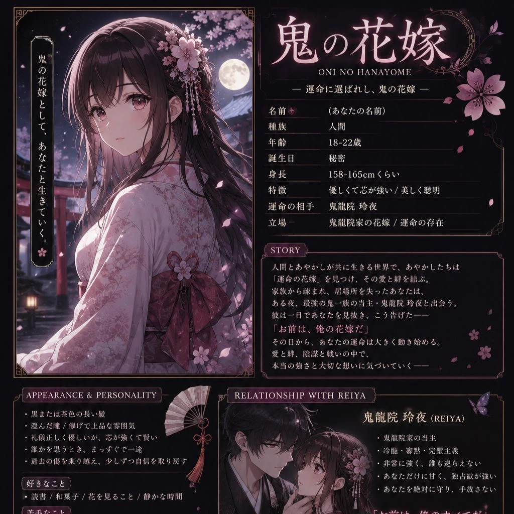 🖤🌸 Oni no Hanayome \| Oni Bride Genre: thumbnail