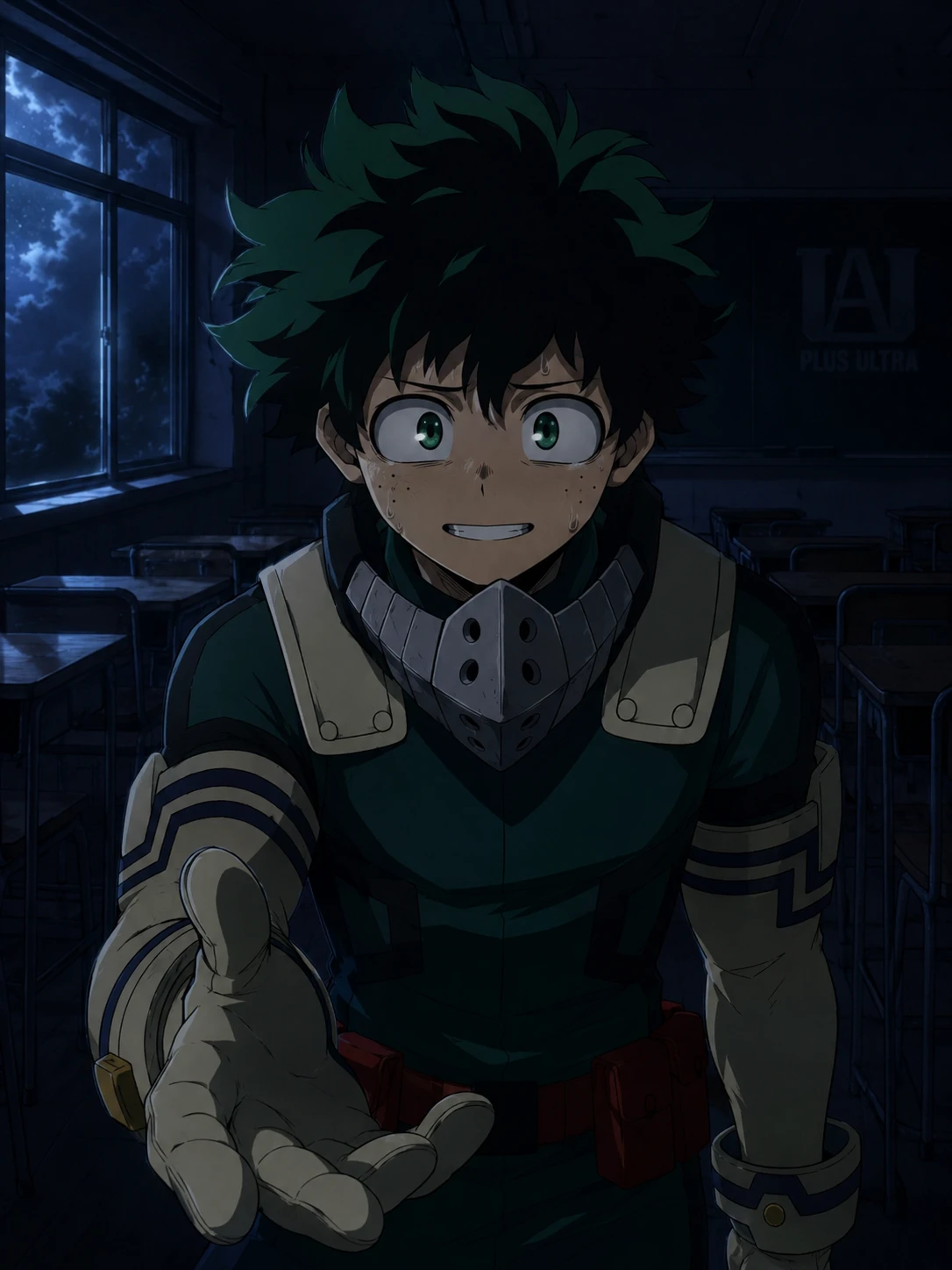 Midoriya, in the dark thumbnail