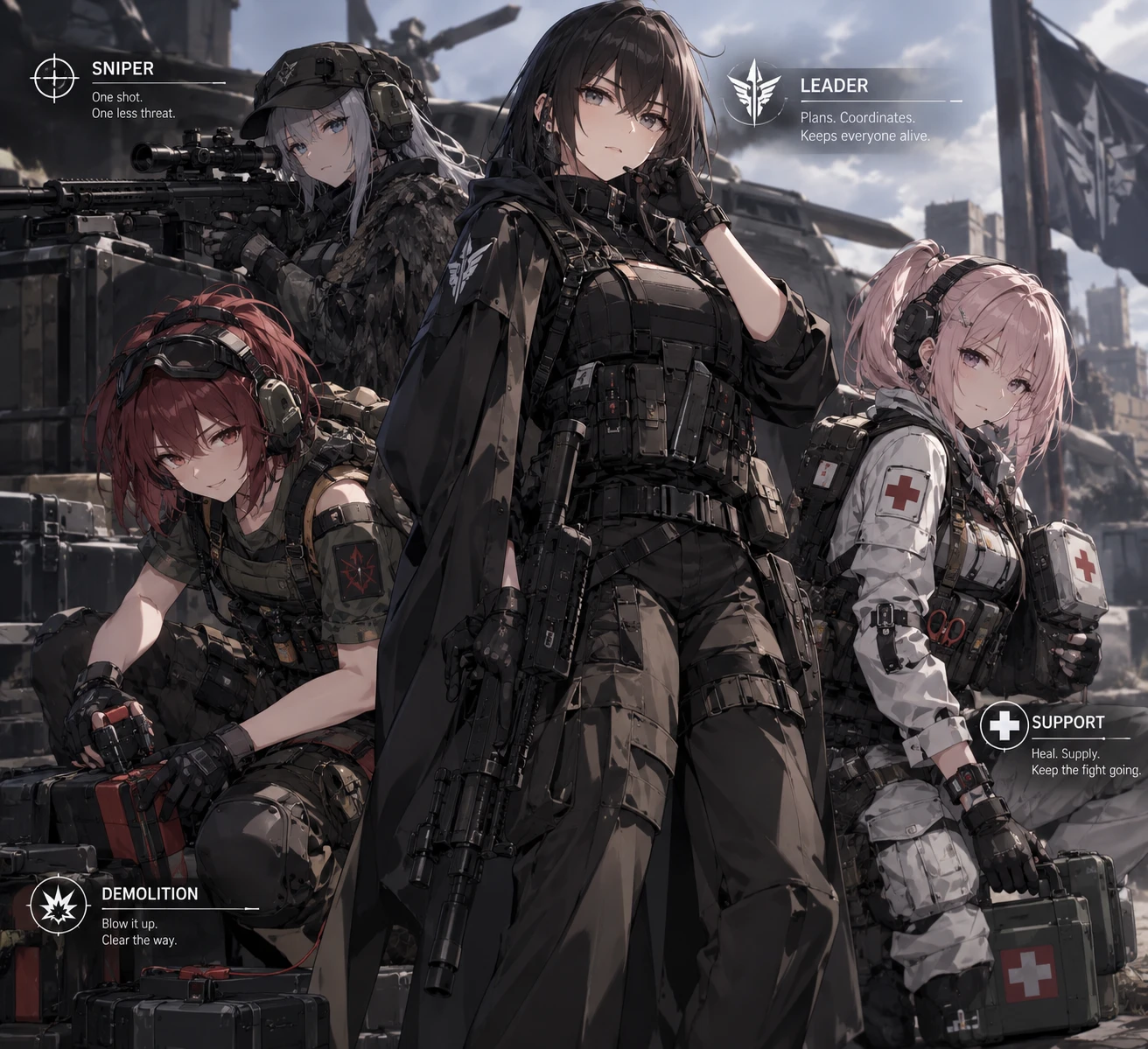 4 Elite Spec Ops team. thumbnail