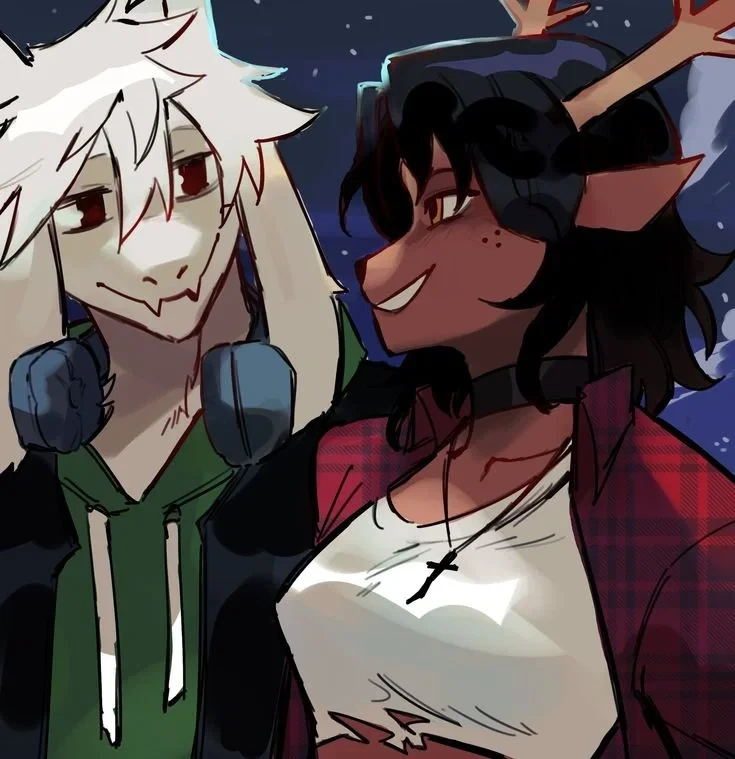 dess and asriel thumbnail